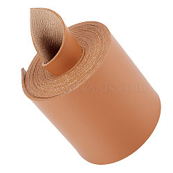 PU Imitation Leather Cord, for Clothing, Flat, Sandy Brown, 70x1.8mm, about 2.19 Yards(2m)/Roll(LC-WH0006-06D-07)