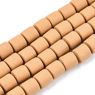Goldenrod Column Polymer Clay Beads