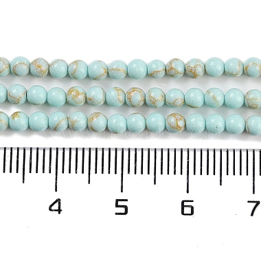 Synthetic Turquoise Beads Strands(G-U004-02Q)-5