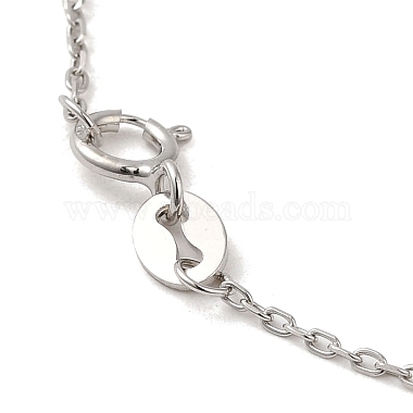 Rhodium Plated 925 Sterling Silver Satellite Chain Necklaces(STER-NH0001-07B-P)-3