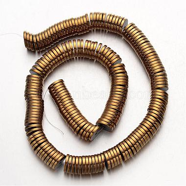 Electroplate Non-magnetic Synthetic Hematite Beads Strands(G-F300-17A-03)-2