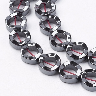 Non-magnetic Synthetic Hematite Beads Strands(G-Q895-9)-3