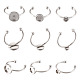 9 piezas 3 estilos 304 configuraciones de anillo de almohadilla de acero inoxidable(STAS-PJ0001-16P)-8