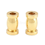 Brass Beads, Column, Rack Plating, Long-Lasting Plated, Lead Free & Cadmium Free, Real 18K Gold Plated, 5x3mm, Hole: 1.5mm(KK-CBA78C7-31G)