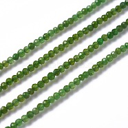 Natural Green Diopside Beads Strands, Round, Faceted, 2mm, Hole: 0.3mm, about 203pcs/strand, 15.75 inch (40cm)(X-G-A178-B02-2mm)