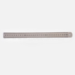 Stainless Steel Ruler, 15/20/30cm Metric Rule Precision Double Sided Measuring Tool School & Educational Supplies, Stainless Steel Color, 330x26x0.5mm(TOOL-L004-05C)