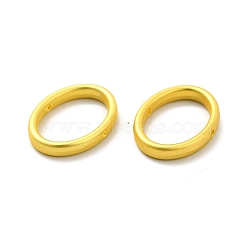 Rack Plating Alloy Bead Frame, Oval, Matte Gold Color, 18.5x14x3mm, Inner Diameter: 15x10.5mm(FIND-I034-24MG)