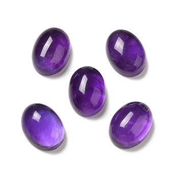 Natural Amethyst Cabochons, Oval, 16x12x7.5mm