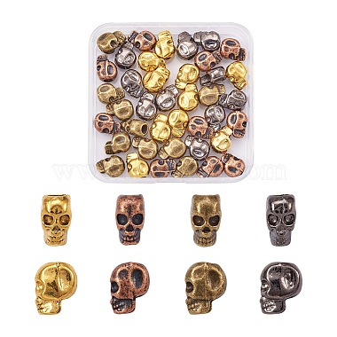 40Pcs 4 Colors Alloy European Beads(FIND-YS0001-02)-2