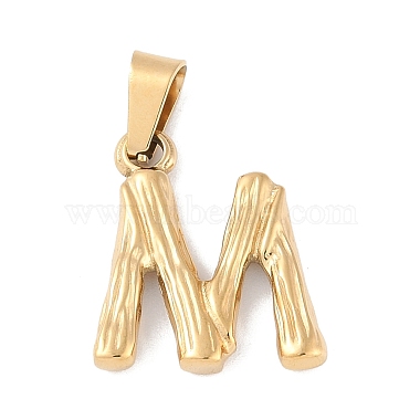 Golden Alphabet Stainless Steel Pendants