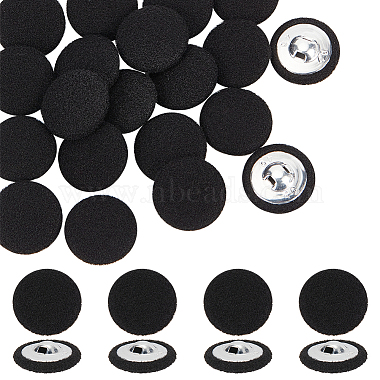 Black Aluminum Button