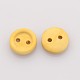 2-Hole Garment Accessories Tiny Flat Round Wooden Sewing Buttons(BUTT-M001-03)-2
