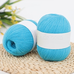 Cashmere Knitting Yarn, for Garments Scarves Sweater Shawl Hats, Deep Sky Blue, 50g/skein(PW-WGD6DB4-17)