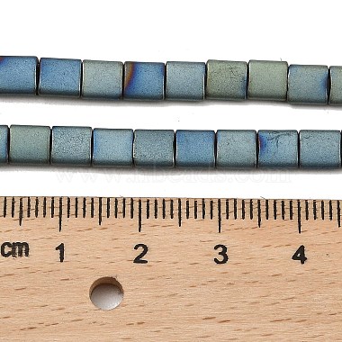 Electroplated Frosted Non-magnetic Synthetic Hematite Beads Strands(G-G089-B01-12)-4