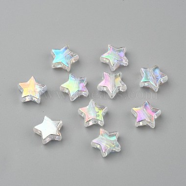 10mm Clear Star Acrylic Beads