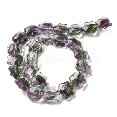 Inner Flower Handmade Lampwork Beads Strands(LA-CBA3F7A-01A)-3