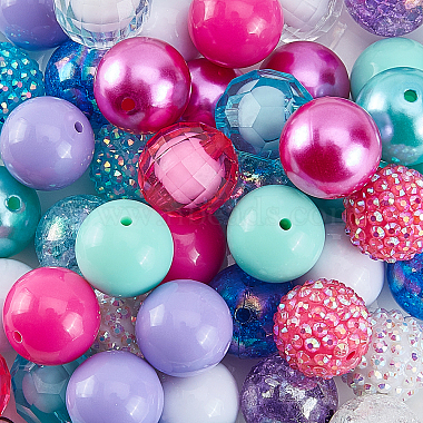 Colorful Acrylic Kid Chunky Beads Sets(DIY-WH0257-51)-3
