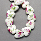 Perles de porcelaine imprimées manuelles(PORC-Q152-11)-1