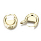 Brass Huggie Hoop Earrings(EJEW-N011-41G-NF)-3