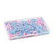 180Pcs 9 Colors Opaque Acrylic Linking Rings(OACR-FS0002-78)-7