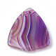 Dyed Natural Striped Agate/Banded Agate Pendants(G-S280-04)-3