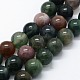 naturelles agate indienne brins de perles(G-I199-05-4mm)-1