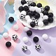 Round Food Grade Eco-Friendly Silicone Focal Beads(SIL-YW0001-14A)-5