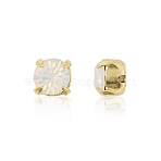 Preciosa&reg MAXIMA Crystal in Sew-On Cup, Czech Crystal, 719 35 012 Chaton(Round), Golden, 01000 White Opal, SS12(3~3.2mm)(X-PRC-SS12-01000-G)