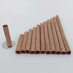 Wood Candle Wicks, Column, BurlyWood, 12x1.5cm(DIY-WH0203-56C)