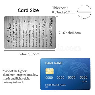Rectangle 201 Stainless Steel Custom Thermal Transfer Wallet Card(DIY-WH0252-037)-2