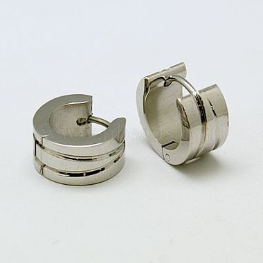 Fashion 304 Stainless Steel Huggie Hoop Earrings(EJEW-G124-M16)-2
