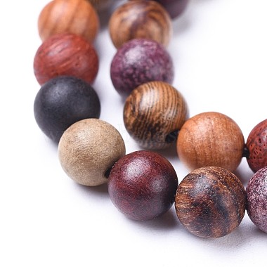 Chapelets de perles en bois naturel(X-WOOD-F008-07-B)-3