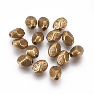 Tibetan Style Alloy Spacer Beads, Lead Free & Cadmium Free, Oval, Antique Bronze, 6x5mm, Hole: 1mm(X-MLF10740Y-NF)