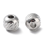 303 Stainless Steel Beads, Rondelle, Stainless Steel Color, 5x4.5mm, Hole: 1.8mm(STAS-Q302-03B-P)