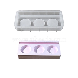 DIY Silicone Candle Base Molds, Resin Casting Molds, For UV Resin, Epoxy Resin Jewelry Making, Rectangle, 91x181x25.5mm, Hole: 42mm(SIMO-H021-04D)