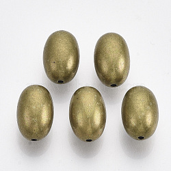 CCB Plastic Beads, Oval, Antique Bronze, 14x9mm, Hole: 1.4mm(X-CCB-S160-342AB)
