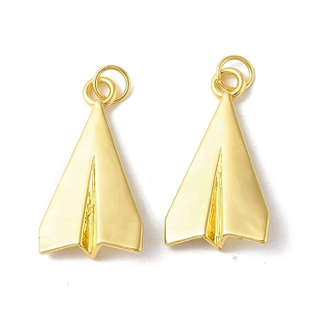 Rack Plating Brass Pendants, Long-Lasting Plated, Cadmium Free & Nickel Free & Lead Free, Plane, Real 18K Gold Plated, 25.5x13.5x3.5mm, Hole: 3.5mm