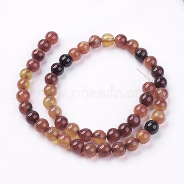 Natural Agate Bead Strands(X-G-R173-8mm-05)-2