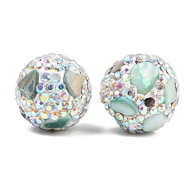 handgemachten Fimo-Perlen Strass(CLAY-H009-03)-3