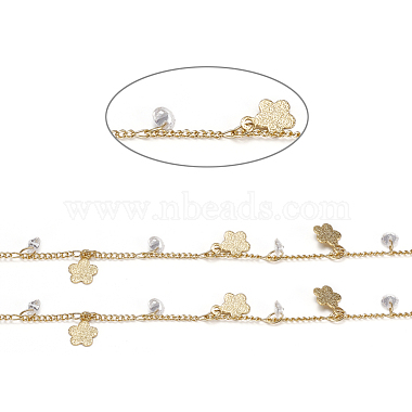 3.28 Feet Handmade Brass Curb Chains(X-CHC-I027-07G)-2