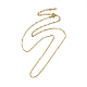 Ионное покрытие (ip) 304 ожерелье из нержавеющей стали с цепочкой для женщин(NJEW-G097-04G)-1