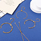 16шт. 4 стильные регулируемые 304 браслеты из нержавеющей стали с цепочками. Изготовление браслетов(AJEW-TA0001-24)-8