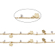 3.28 Feet Handmade Brass Curb Chains(X-CHC-I027-07G)-2