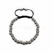 Alloy Cross Bead Braided Bead Bracelet for men and women, China-Chic retro Tibetan silver transfer bead bracelet(IA4272)