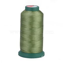 Polyester Sewing Threads, Temperature Heat Resistant Threads, DIY Leather Sewing Craft, Bookbinding, Shoe Repairing, Olive Drab, 0.3mm, 1800m/roll(OCOR-I007-253)