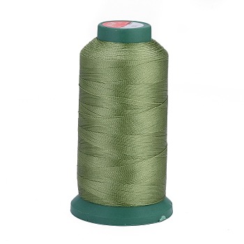 Polyester Sewing Threads, Temperature Heat Resistant Threads, DIY Leather Sewing Craft, Bookbinding, Shoe Repairing, Olive Drab, 0.3mm, 1800m/roll
