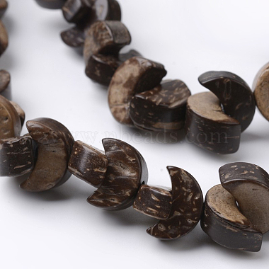 12mm CoconutBrown Moon Coconut Beads