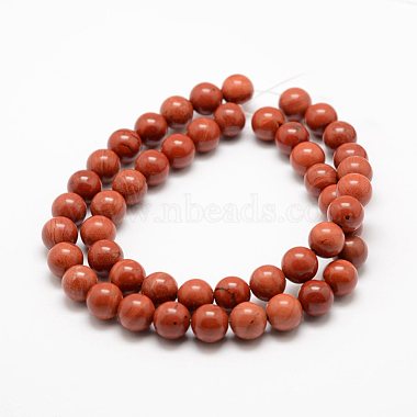 Natural Red Jasper Beads Strands(X-G-E375-4mm-03)-3