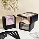 Foldable Cardboard Gift Cap Storage Boxes with Clear PVC Window(CON-WH0099-66A)-4