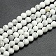Chapelets de perles rondes en howlite mate(G-M064-8mm-12)-1
